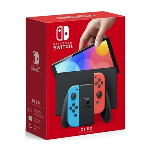کنسول بازی نینتندو مدل اولد رنگی  Nintendo Switch Oled Model Red and blue