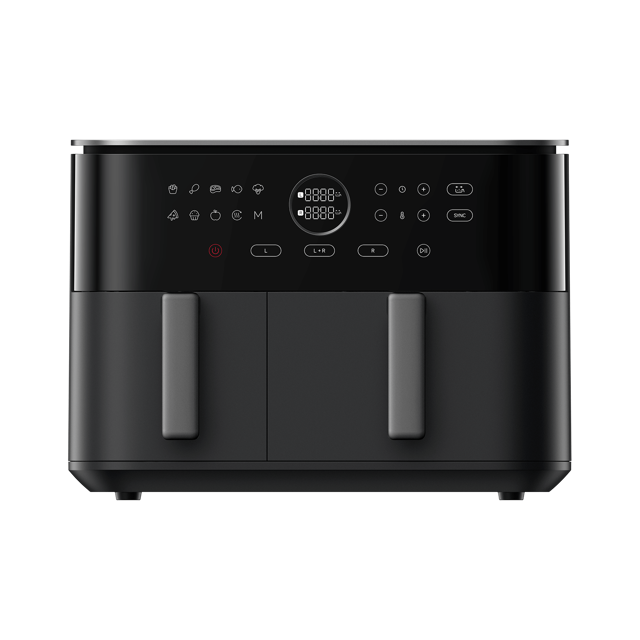 نمای کامل سرخ‌کن مشکی Xiaomi Dual Zone 10L مدل MAF-D1001