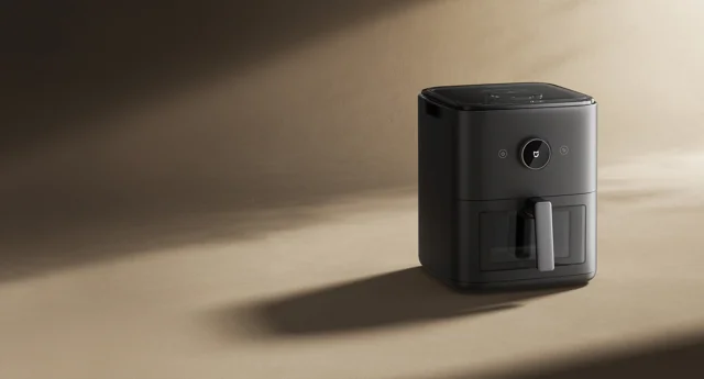 نمای کامل سرخ‌کن و بخارپز مشکی Mijia Smart Steam Air Fryer 7L مدل MAF-ST701