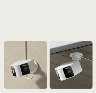نمونه نصب دیواری و سقفی دوربین CW100 Dual؛ دو روش نصب یک دستگاه