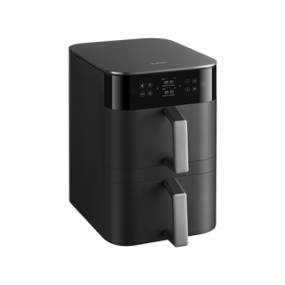 نمای کامل سه‌رخ سرخ‌کن Xiaomi Smart Double Stack Air Fryer 12L مدل MAF-DS1201