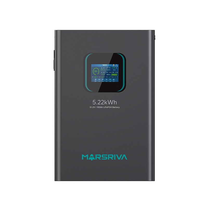 باتری لیتیوم فسفات آهن مارسریوا Marsriva مدل MR-LFP48-100-WMD ظرفیت ۵.۲۲ کیلووات ساعت