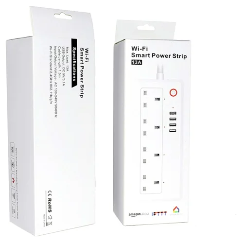 چند راهی برق هوشمند مدل Wi-Fi smart power strip 13 آمپر