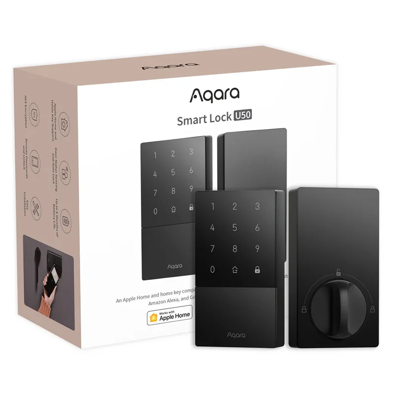 دستگیره هوشمند آکارا مدل  Aqara Smart Door Lock U50 (سفارشی 25 روز کاری)