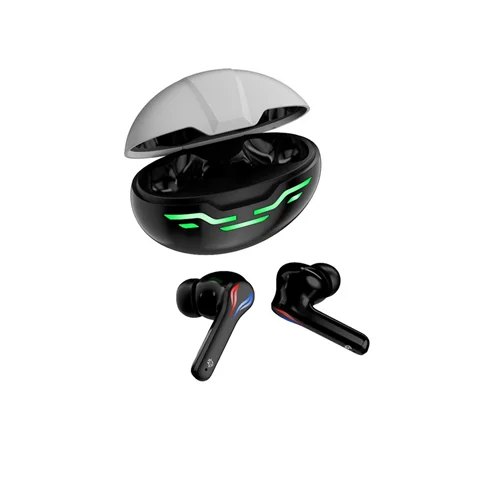 ایربادز گیمینگ با نور RGB مدل Porodo Ultra Low-Latency Gaming Earbuds PDX420