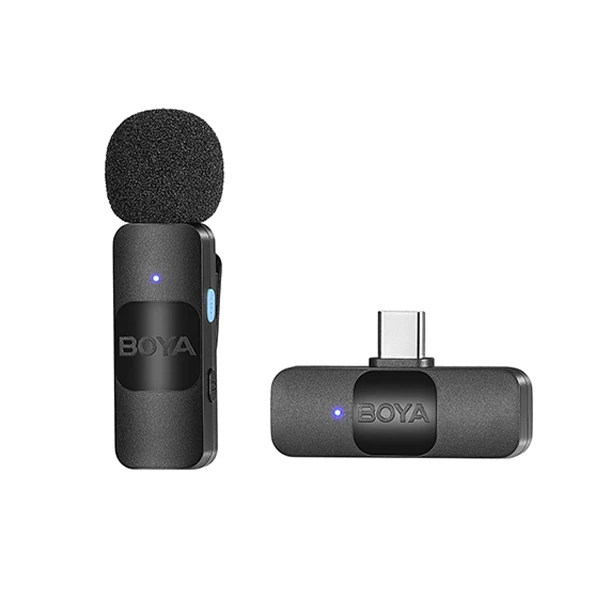 میکروفون بی سیم بویا مدل BY-V1&10 - مدل Boya Ultracompact 2.4GHz Wireless Microphone System BY- V1&10