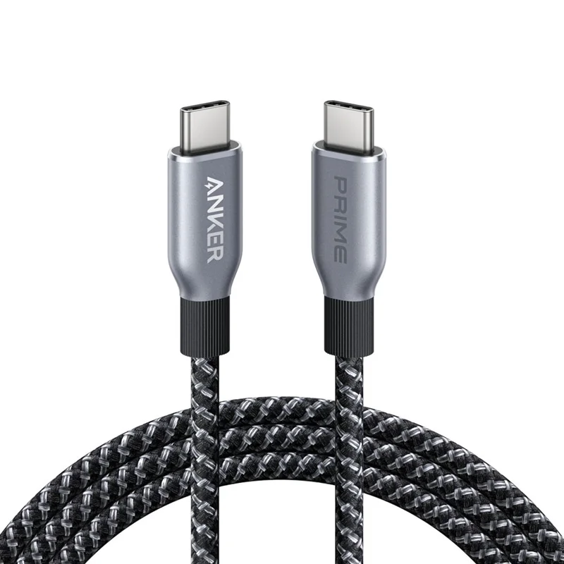 کابل نایلونی USB-C به USB-C انکر 6 فوت 240 وات Anker Prime USB-C To USB-C 6ft Braided Cable 240w A88E2012