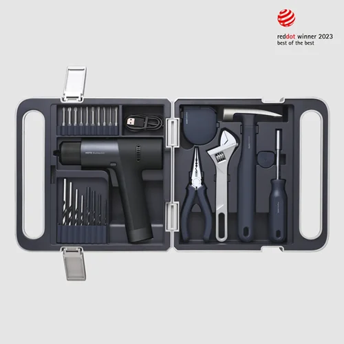 جعبه ابزار هوتو و دریل برند شیائومی مدل Hoto 12V Brushless DrillTool set QWDZGJ001