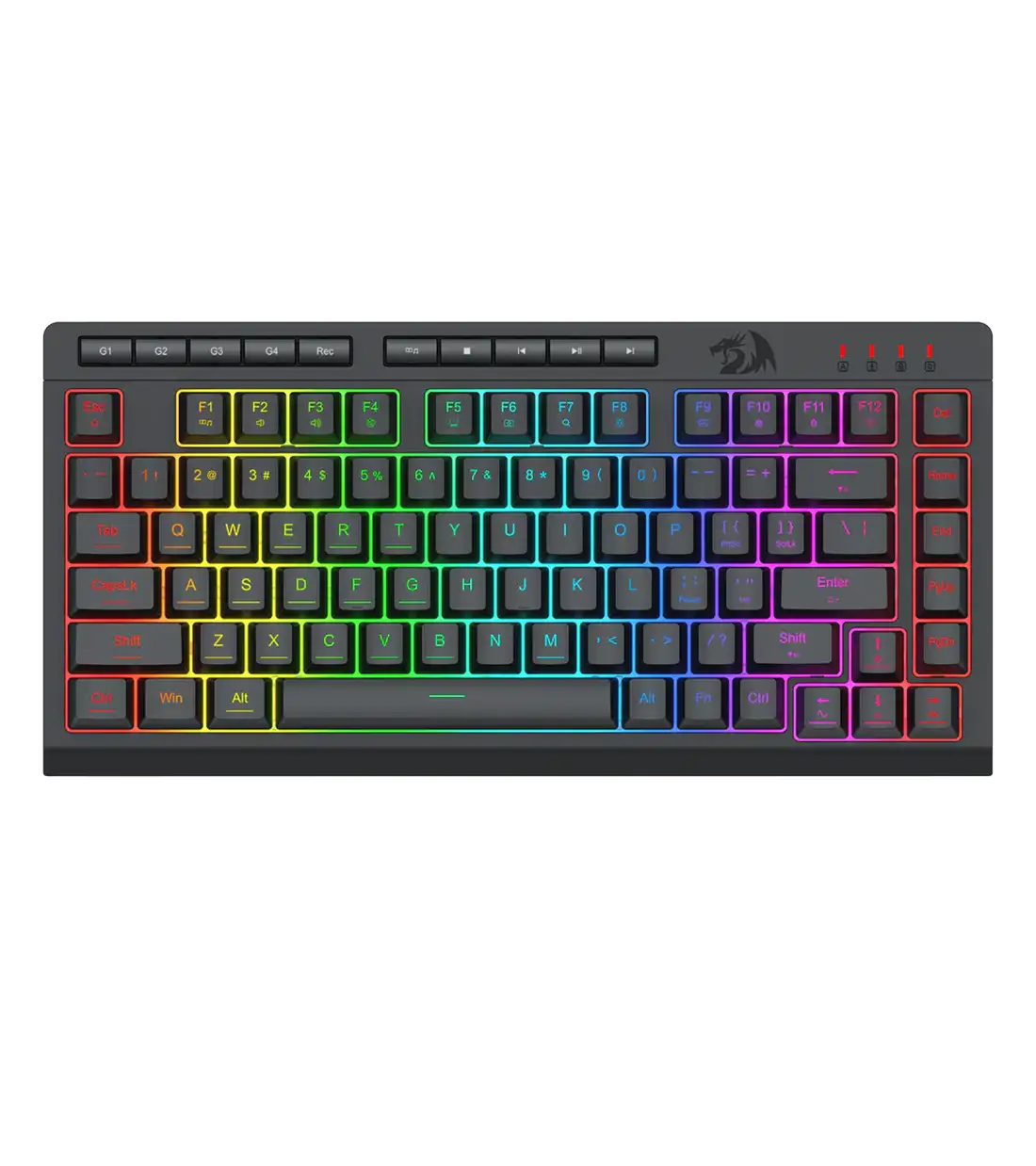 کیبورد بی سیم گیمینگ ردراگون مدل Redragon Crescent K524 PRO RGB Wireless Gaming Keyboard