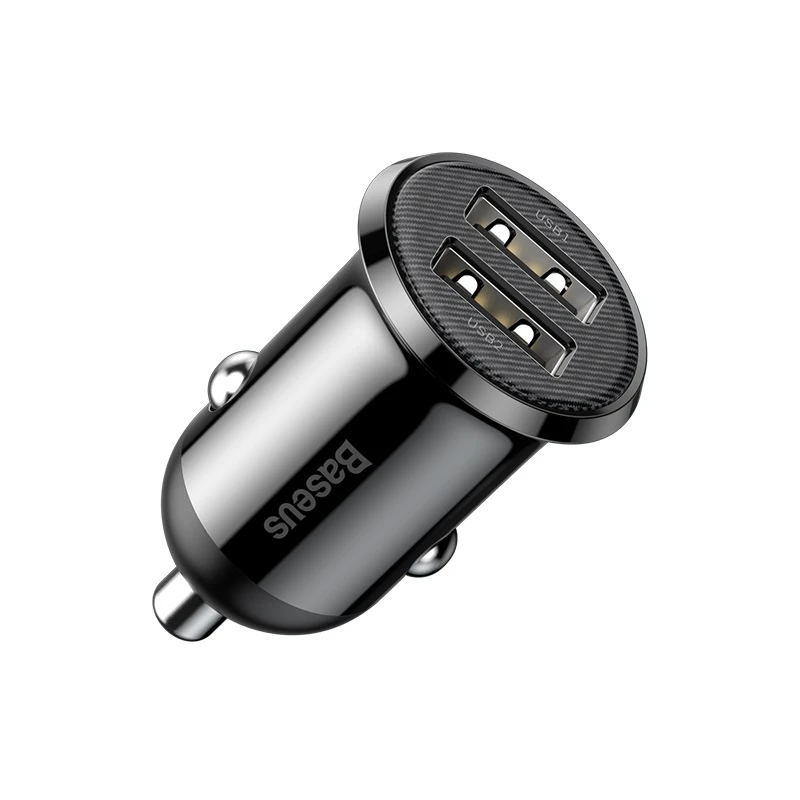 شارژر فندکی خودرو باسئوس مدل Grain Pro مدل Baseus Grain Pro Car Charger (Dual USB 4.8A ) CCXML-U